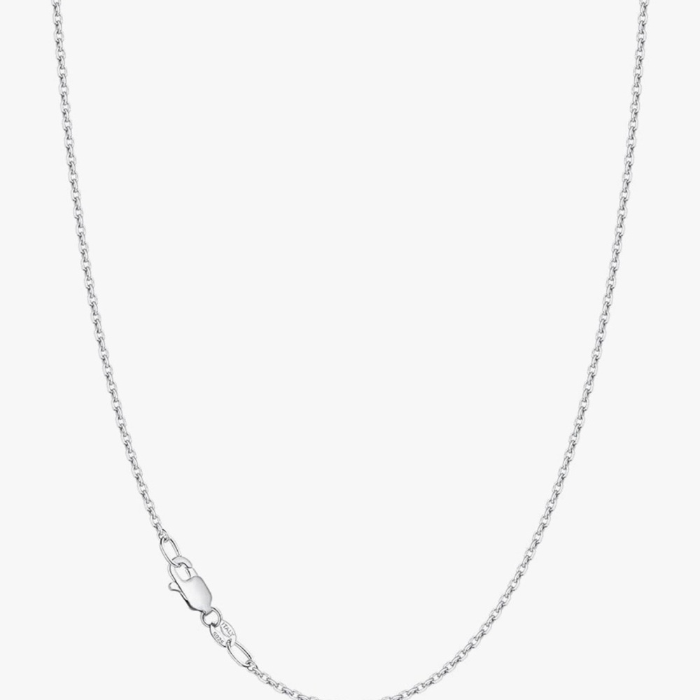 #1074** Elegant 925 Sterling Silver Chain/ Pink Heart Pendant Necklace - Picture 7 of 12